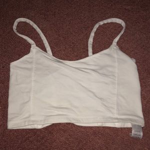 White crop top
